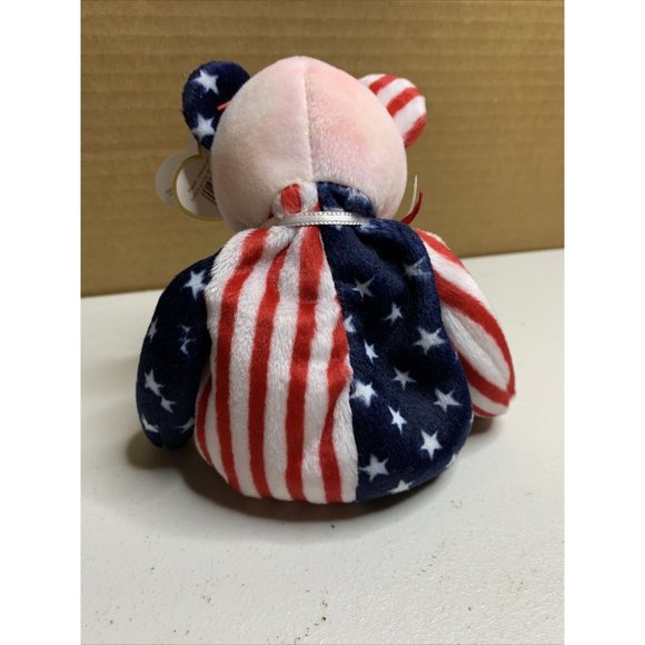 Vintage Ty Beanie baby Spangle Pink face With Tag Born June 14, 1999 - Picture 2 of 4